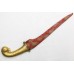 Antique pesh -kabz dagger knife steel blade brass handle gold plated parrot face
